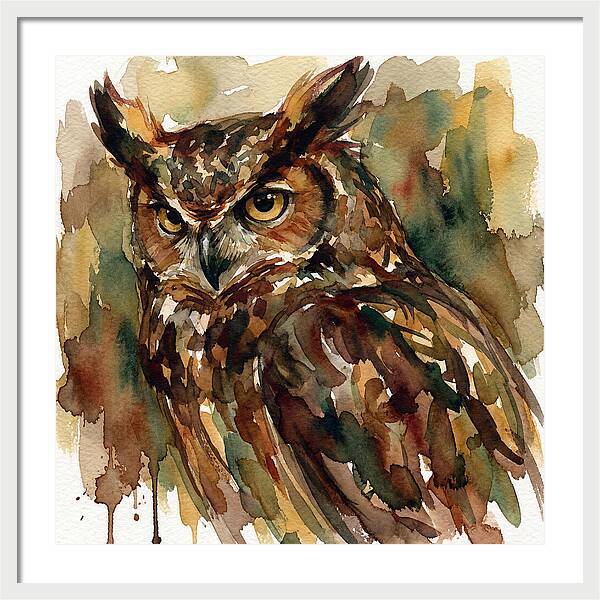 Majestic Great Horned Owl