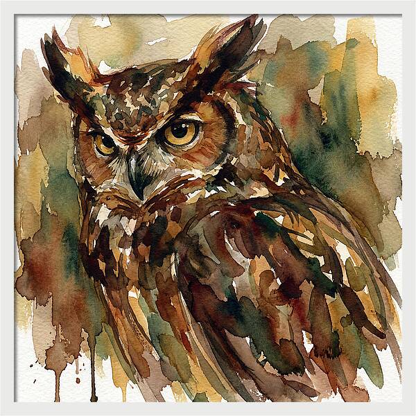 Majestic Great Horned Owl