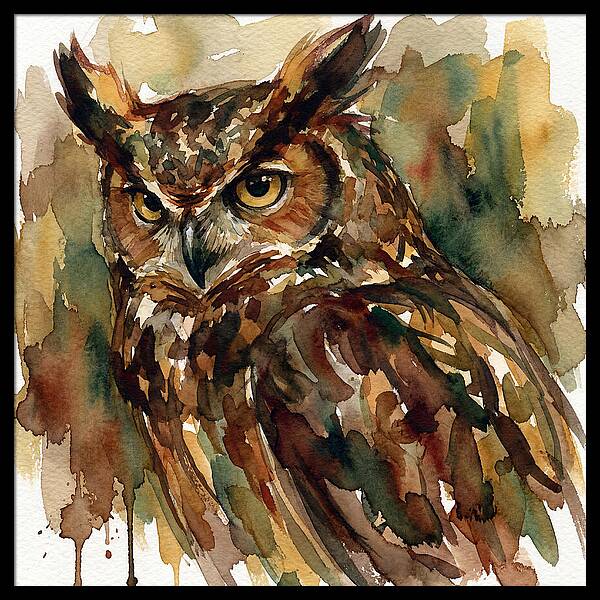 Majestic Great Horned Owl