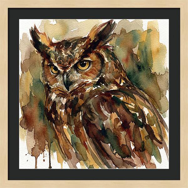 Majestic Great Horned Owl