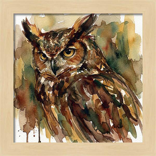 Majestic Great Horned Owl
