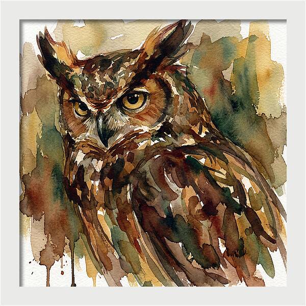 Majestic Great Horned Owl