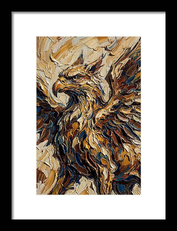 Majestic Griffin In Bold Colors