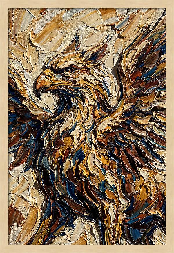 Majestic Griffin In Bold Colors