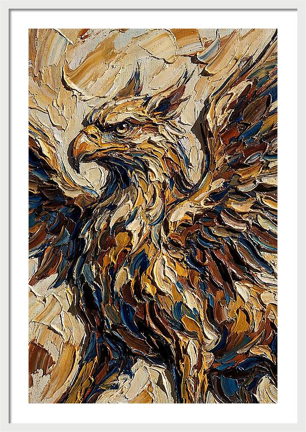 Majestic Griffin In Bold Colors