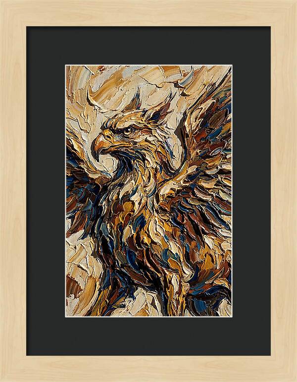 Majestic Griffin In Bold Colors