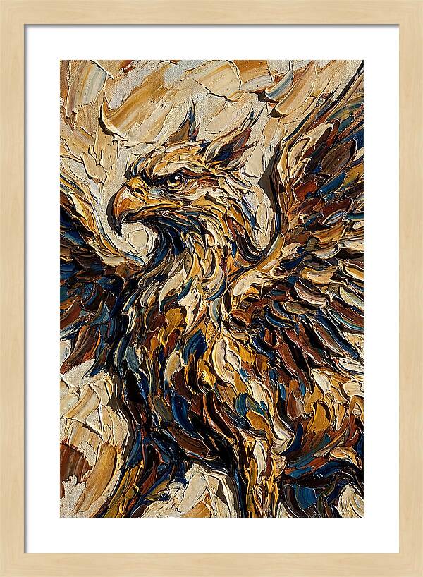Majestic Griffin In Bold Colors