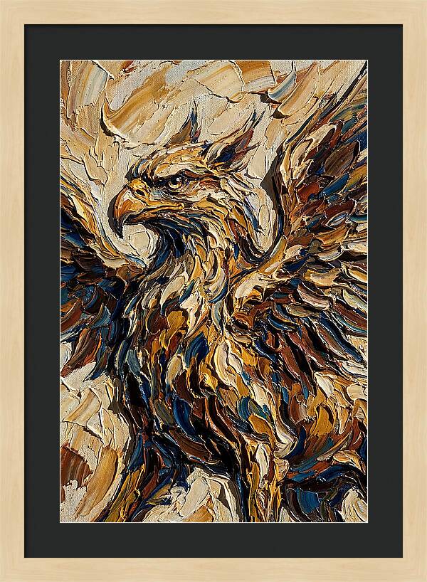 Majestic Griffin In Bold Colors