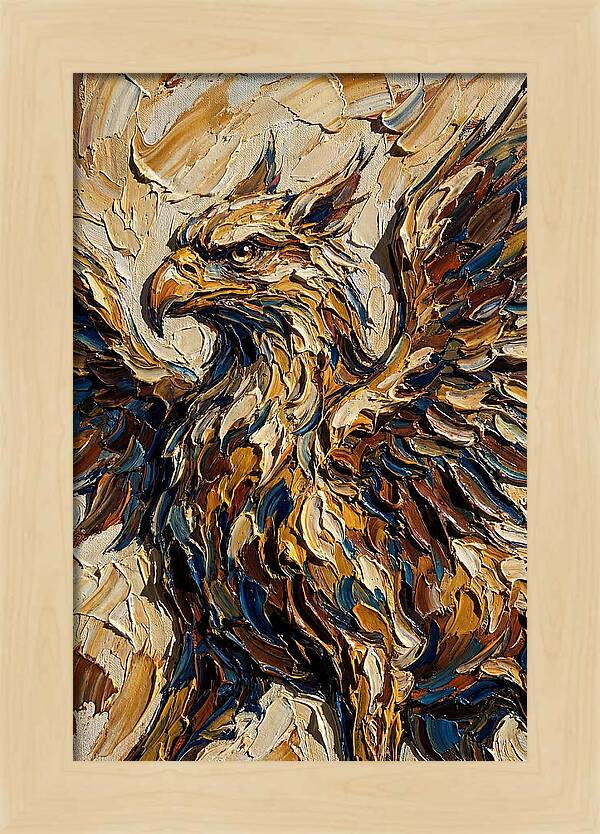 Majestic Griffin In Bold Colors