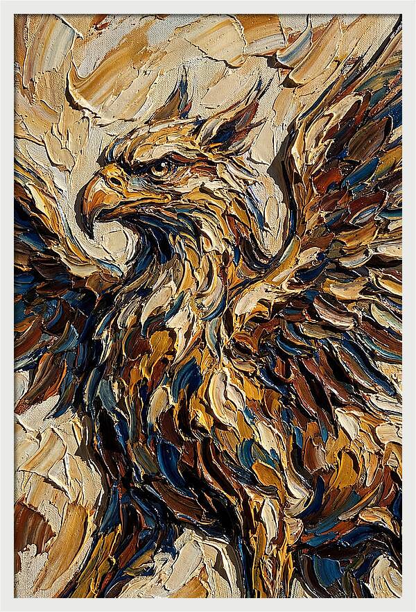 Majestic Griffin In Bold Colors