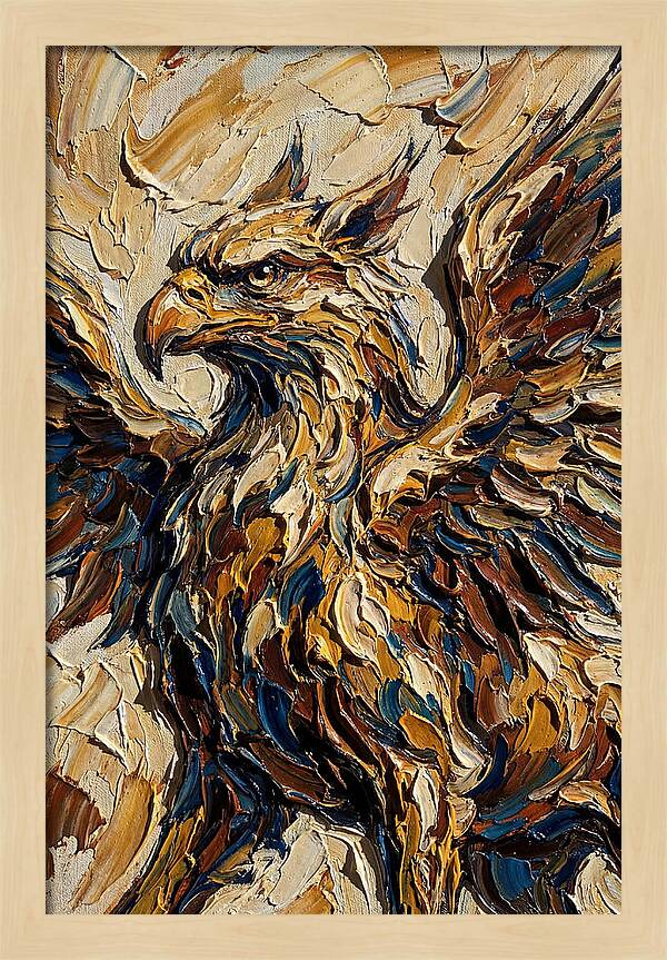 Majestic Griffin In Bold Colors