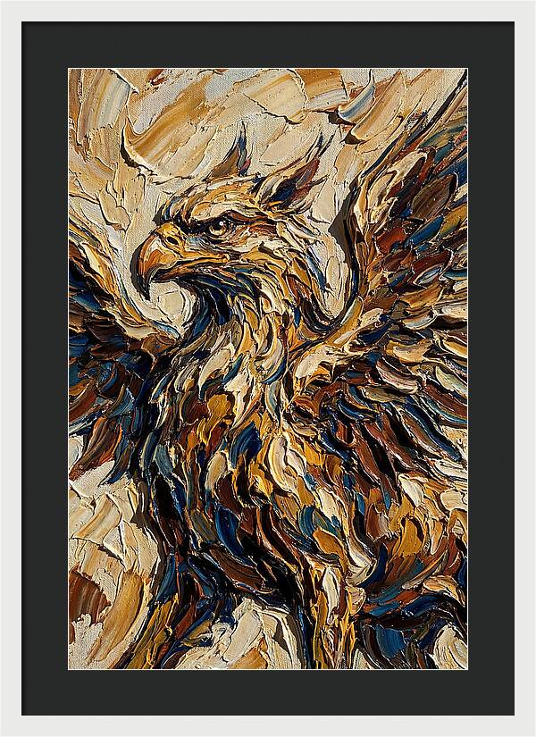 Majestic Griffin In Bold Colors