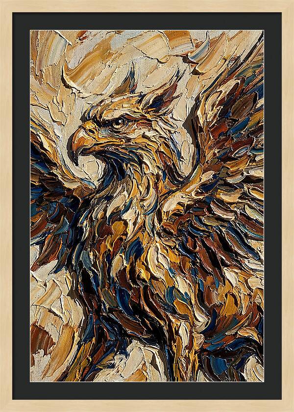 Majestic Griffin In Bold Colors