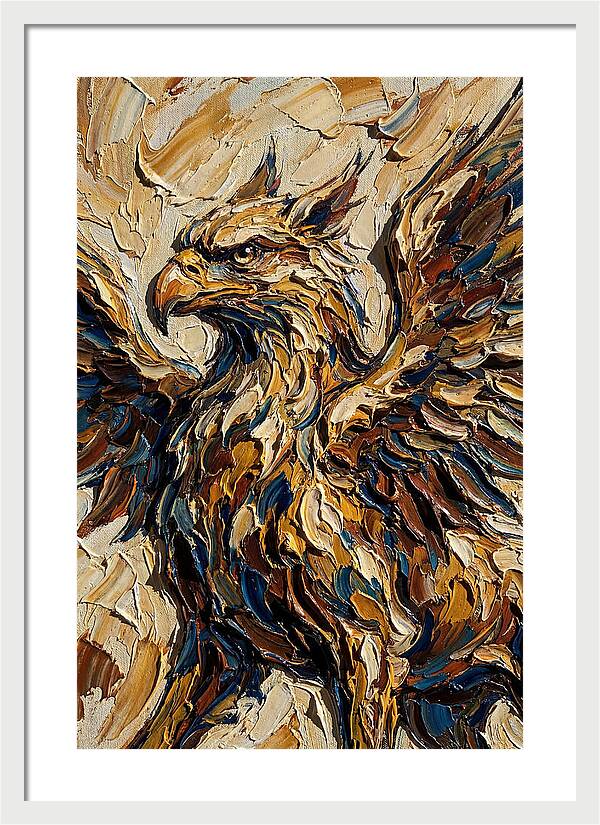 Majestic Griffin In Bold Colors