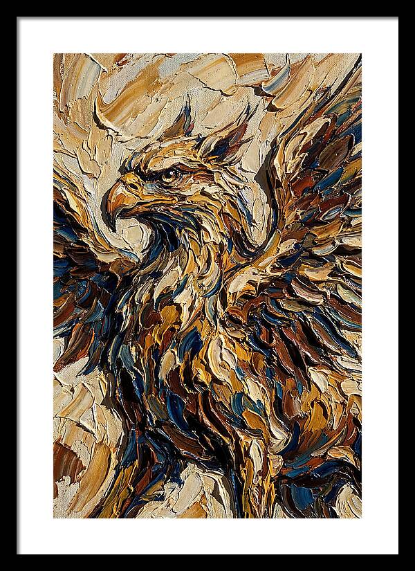 Majestic Griffin In Bold Colors