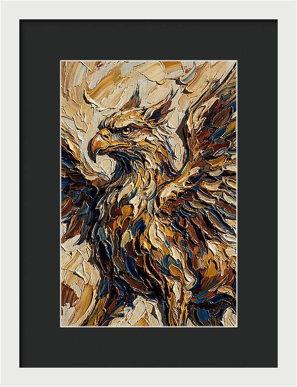 Majestic Griffin In Bold Colors