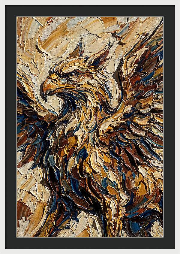 Majestic Griffin In Bold Colors