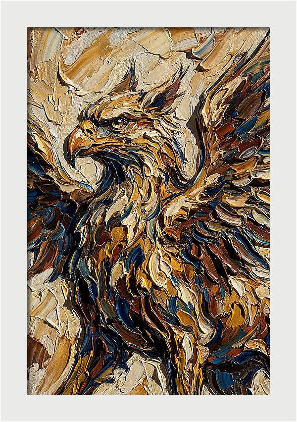 Majestic Griffin In Bold Colors