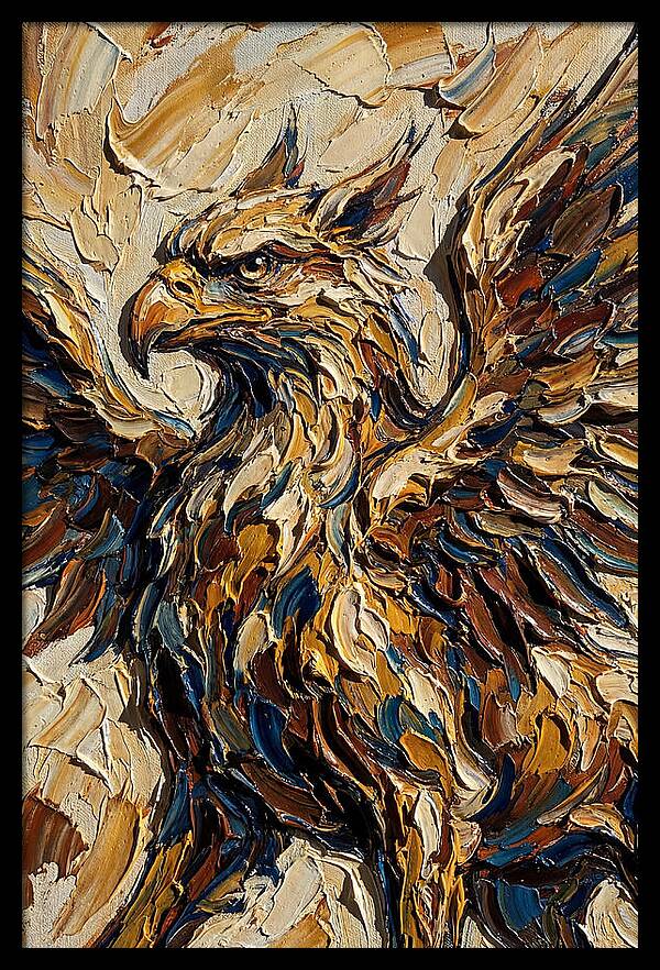 Majestic Griffin In Bold Colors
