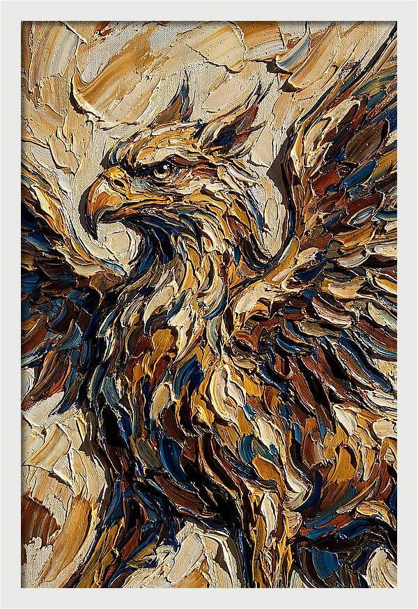 Majestic Griffin In Bold Colors