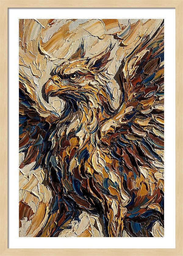 Majestic Griffin In Bold Colors