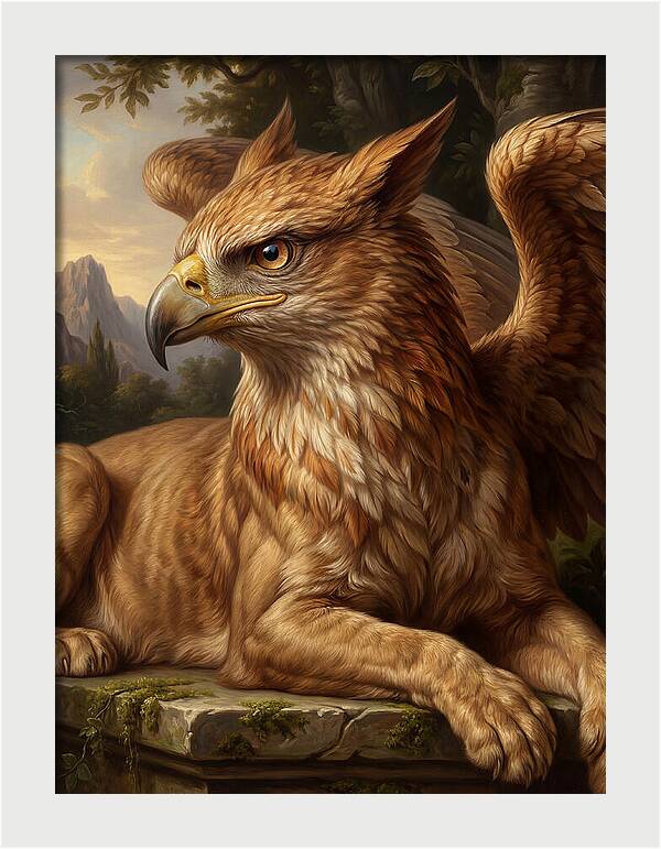 Majestic Griffin In Nature