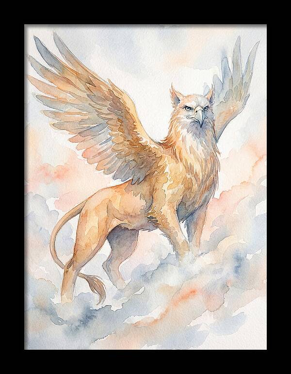 Majestic Griffin In Watercolor
