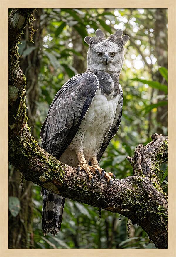 Majestic Harpy Eagle In Serenity