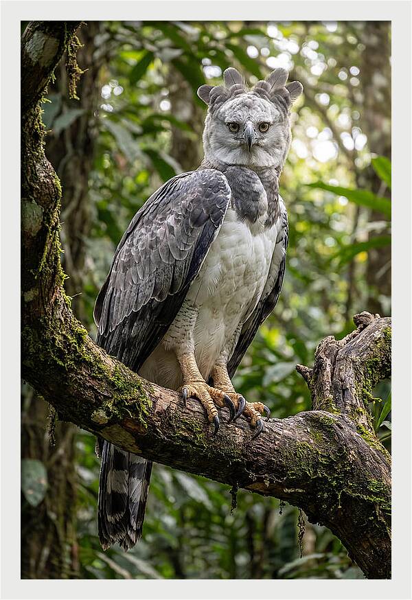 Majestic Harpy Eagle In Serenity