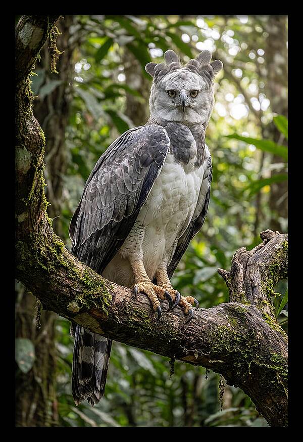 Majestic Harpy Eagle In Serenity