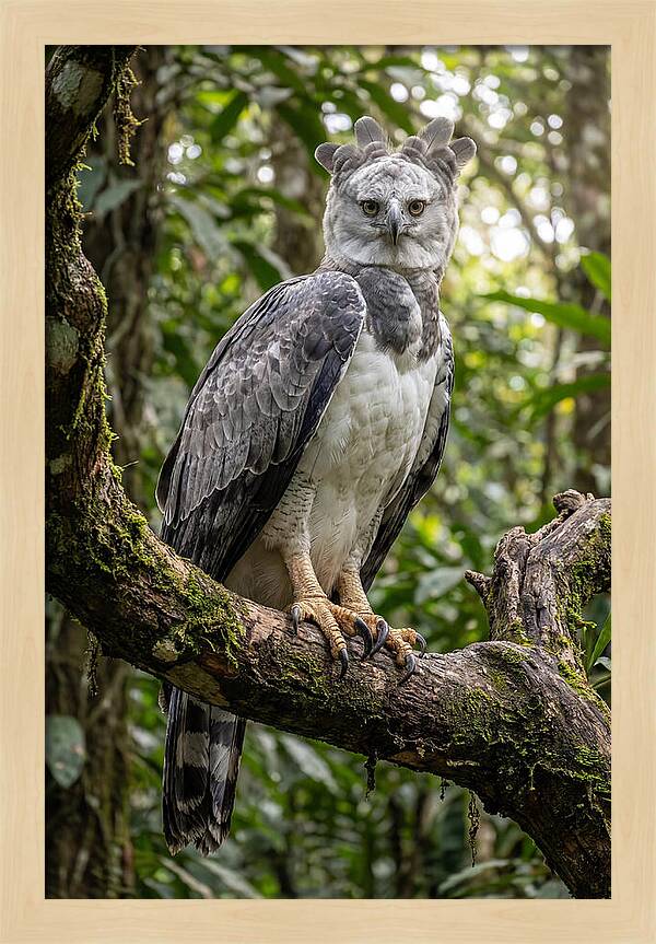 Majestic Harpy Eagle In Serenity