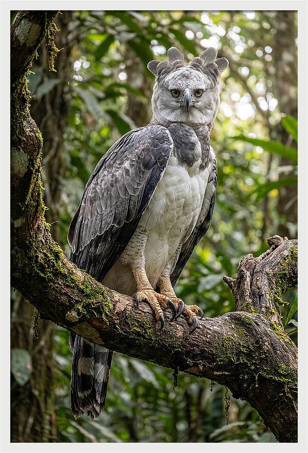 Majestic Harpy Eagle In Serenity