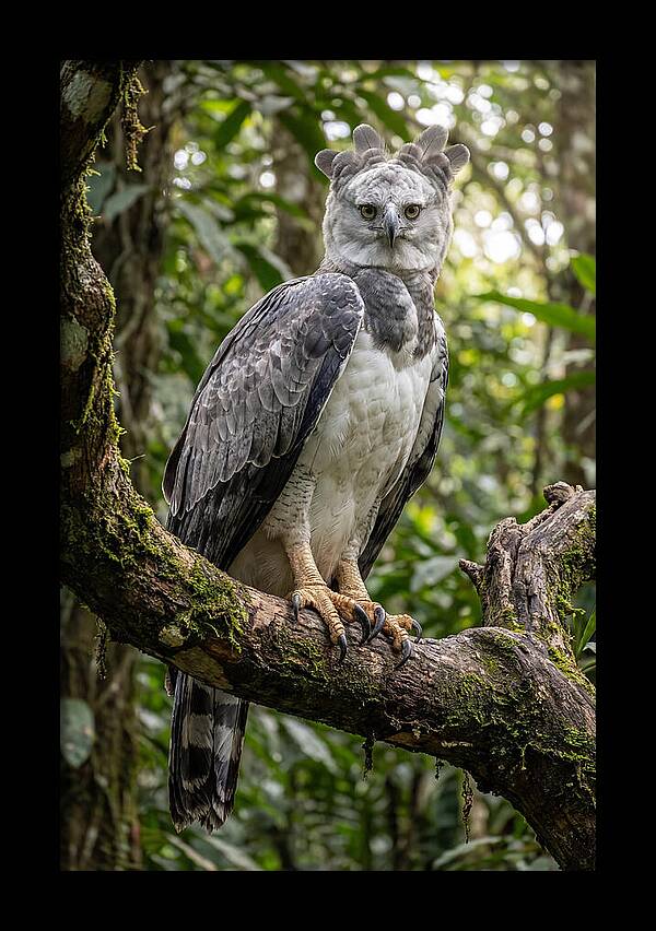 Majestic Harpy Eagle In Serenity