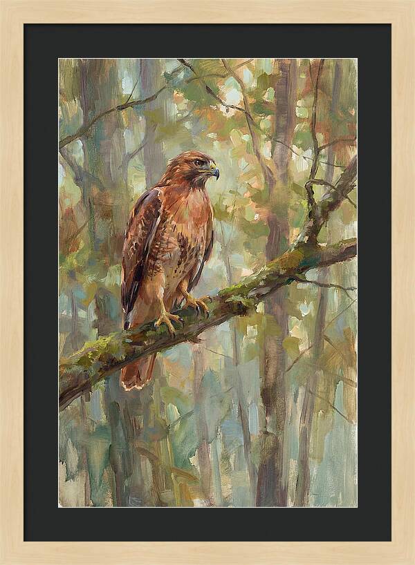 Majestic Hawk In Nature