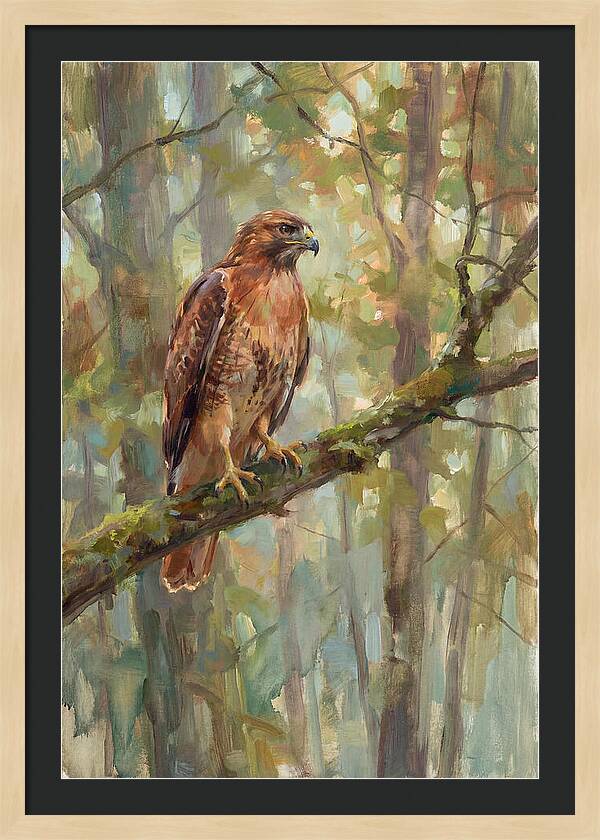 Majestic Hawk In Nature