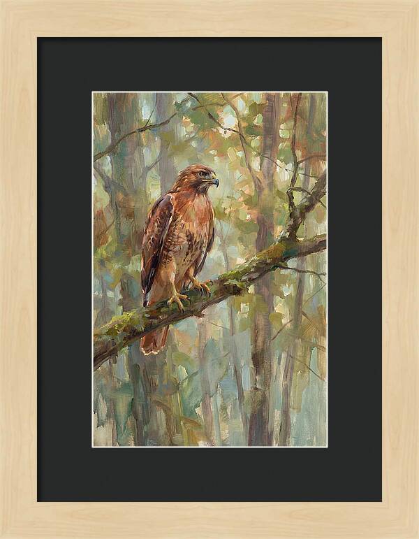Majestic Hawk In Nature