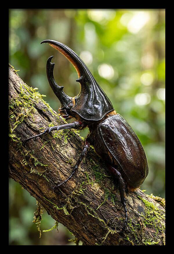 Majestic Hercules Beetle Resting