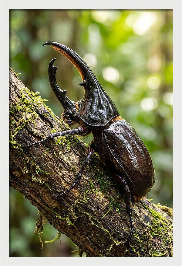 Majestic Hercules Beetle Resting