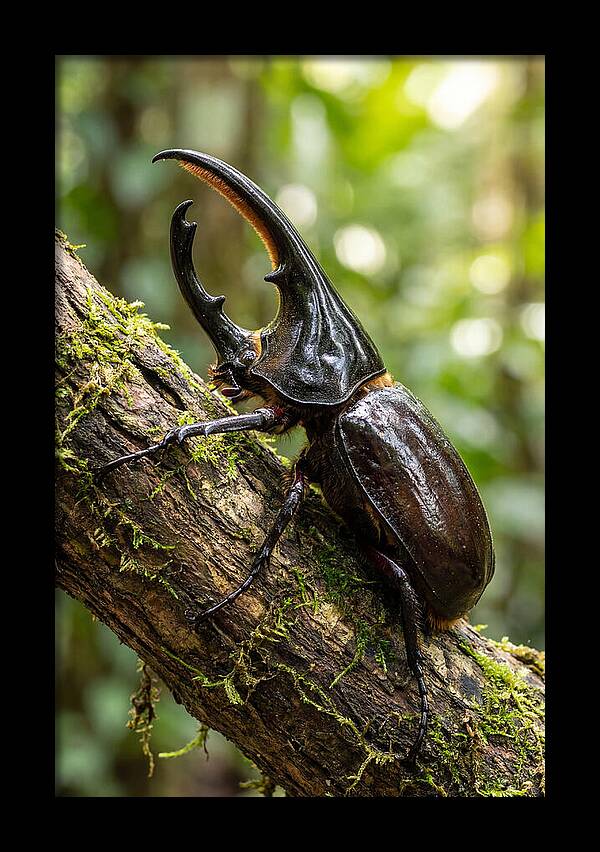 Majestic Hercules Beetle Resting