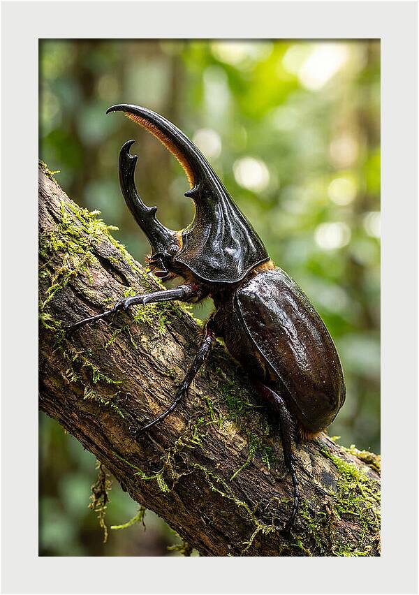 Majestic Hercules Beetle Resting
