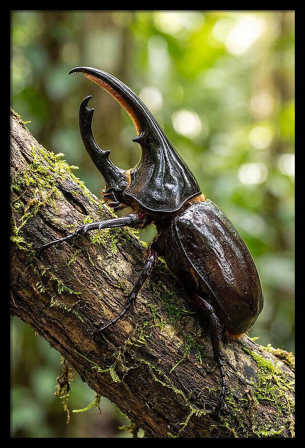 Majestic Hercules Beetle Resting