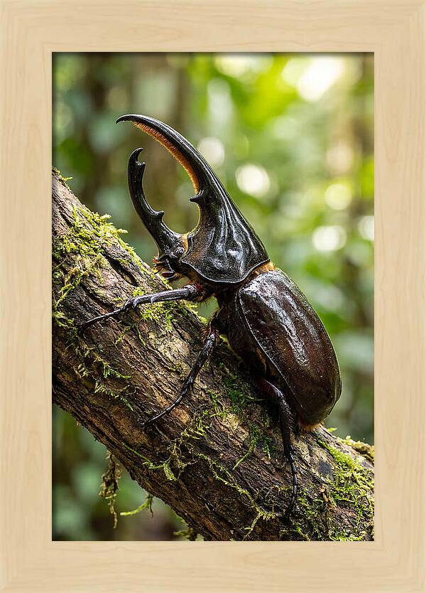 Majestic Hercules Beetle Resting