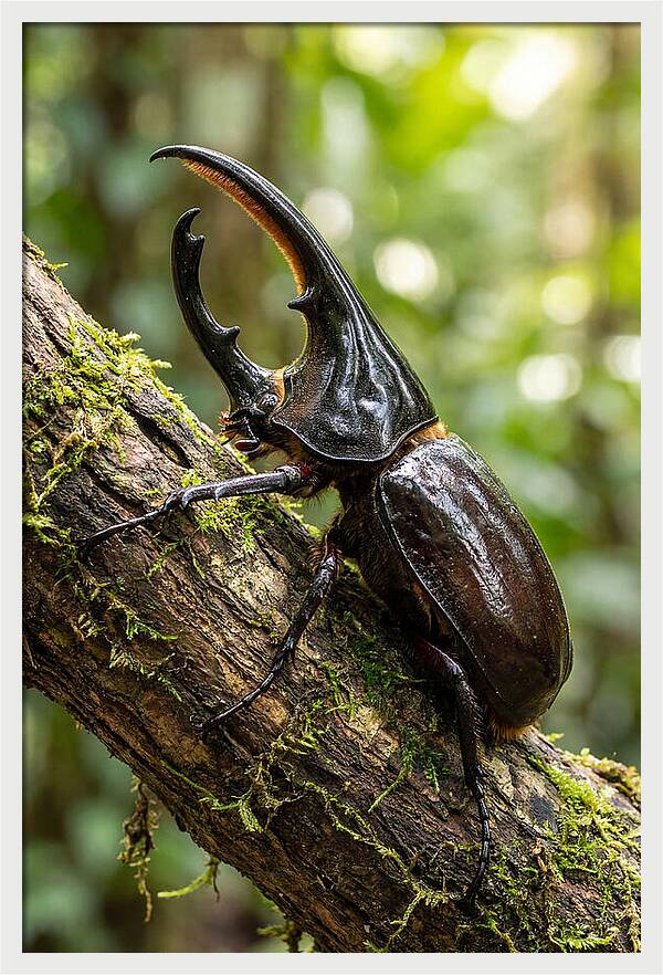 Majestic Hercules Beetle Resting