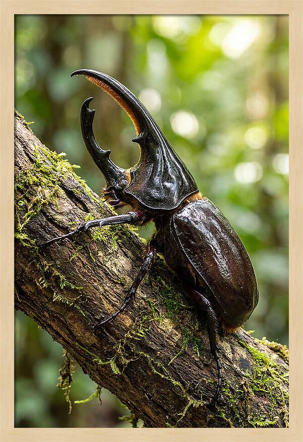 Majestic Hercules Beetle Resting