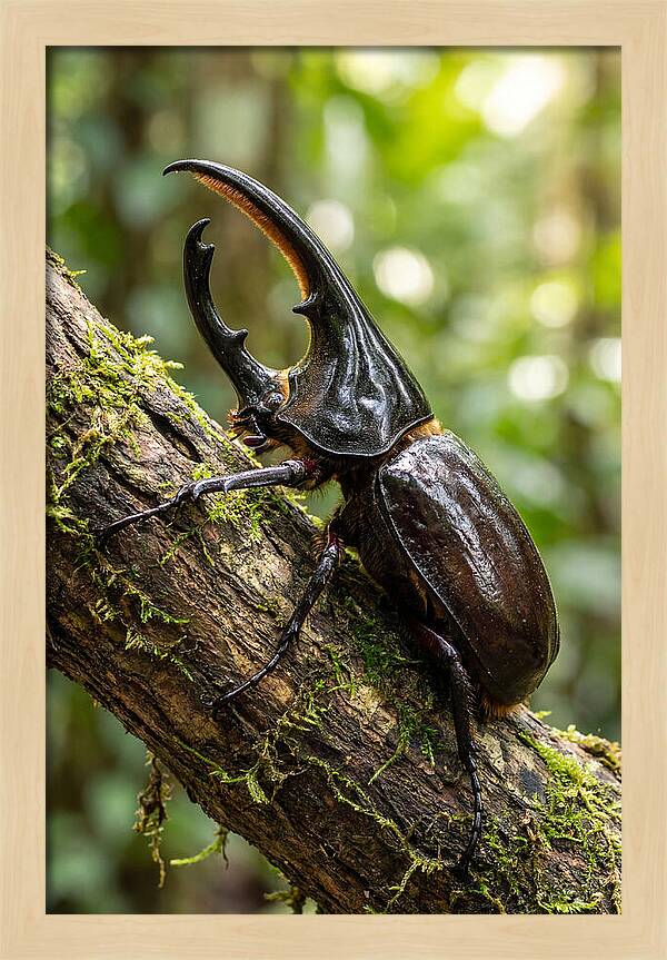 Majestic Hercules Beetle Resting