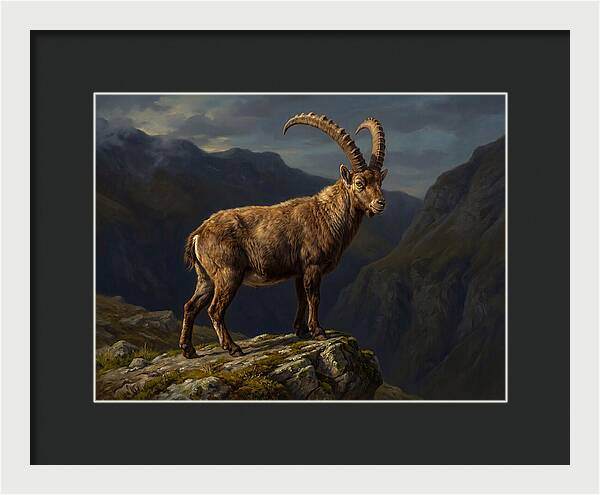Majestic Ibex On Rocky Outcrop