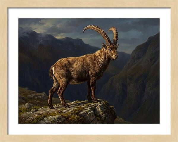 Majestic Ibex On Rocky Outcrop