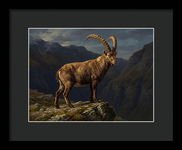 Majestic Ibex On Rocky Outcrop