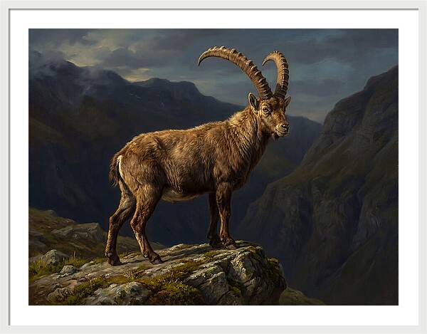 Majestic Ibex On Rocky Outcrop