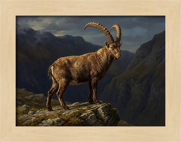 Majestic Ibex On Rocky Outcrop